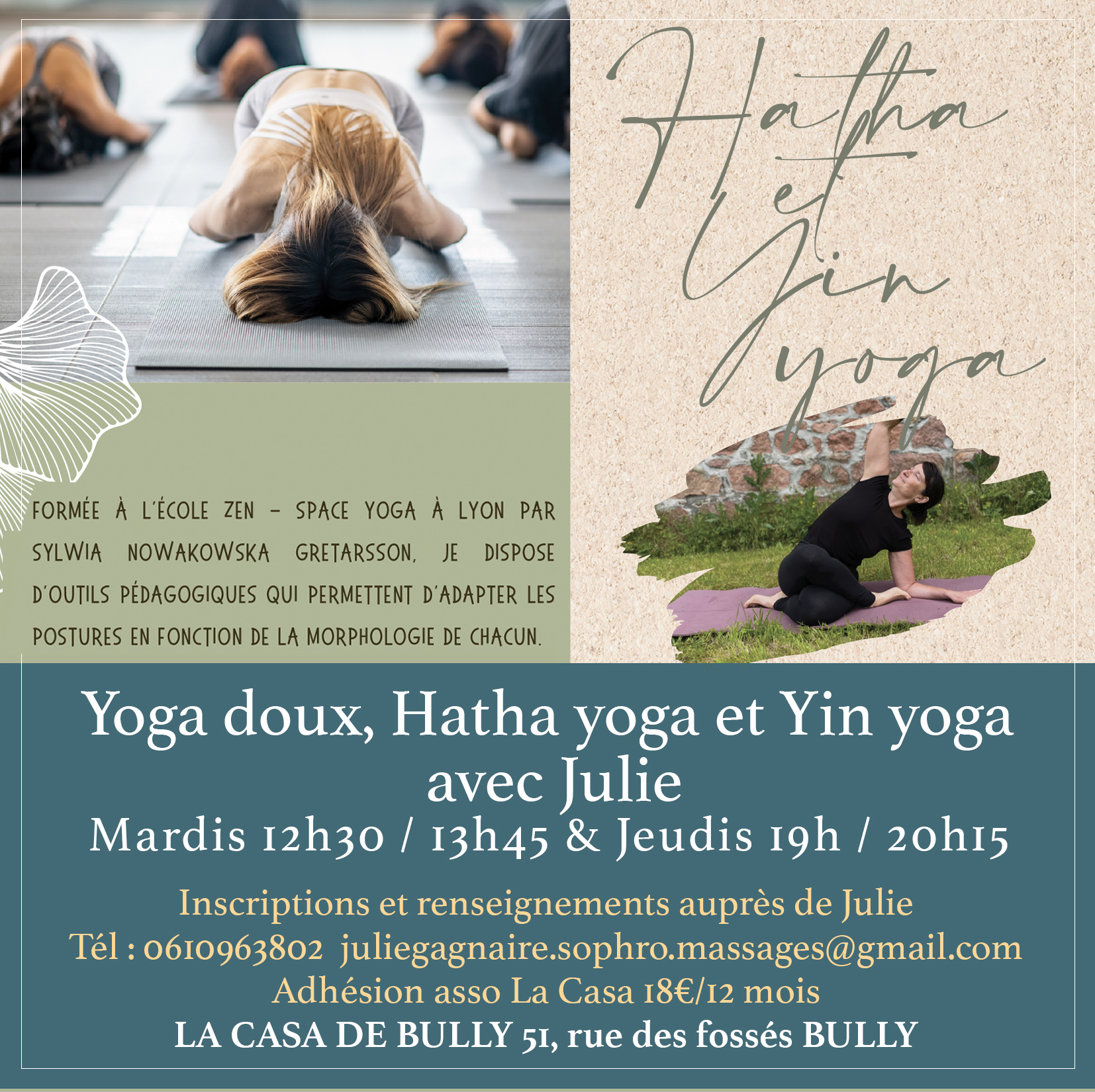 Séance d’essai Hatha Yin Yoga, yoga doux