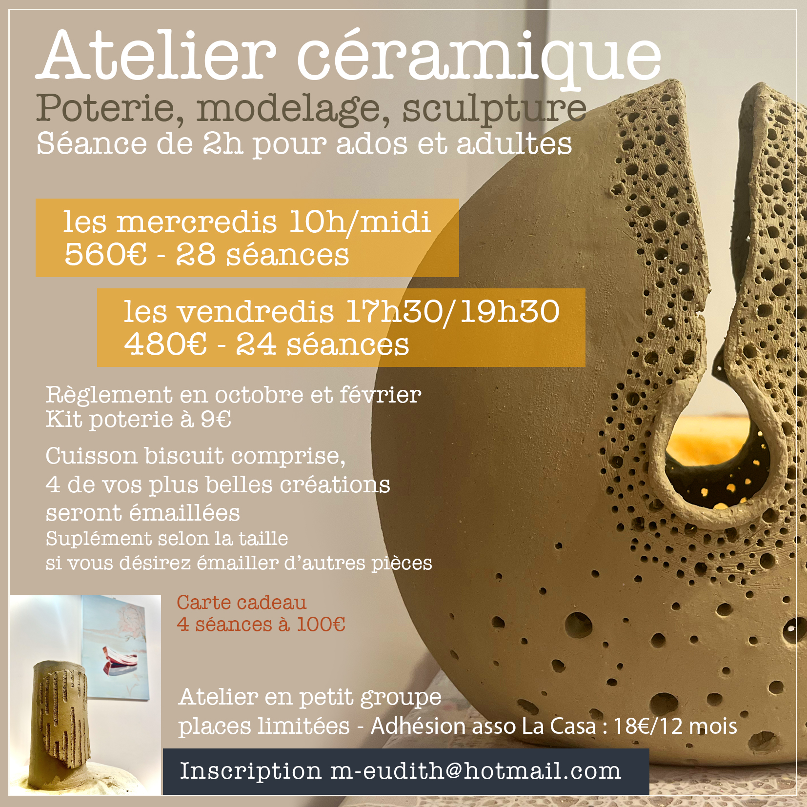 Atelier céramique