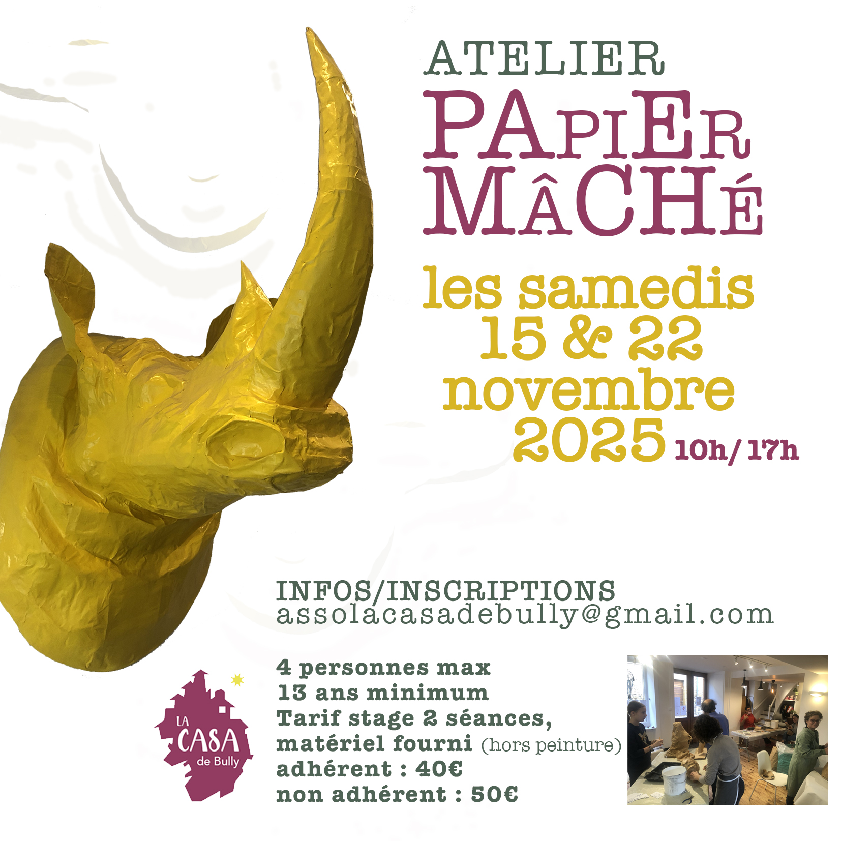 Atelier papier mâché